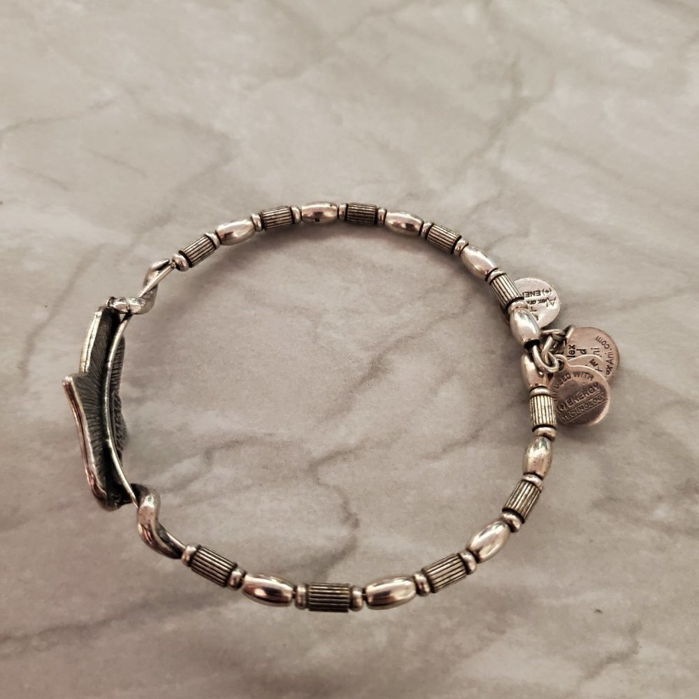 ✨ Alex and Ani Vintage 66 Silver Beaded Hand Expandable Bracelet ✨ - Picture 4 of 5